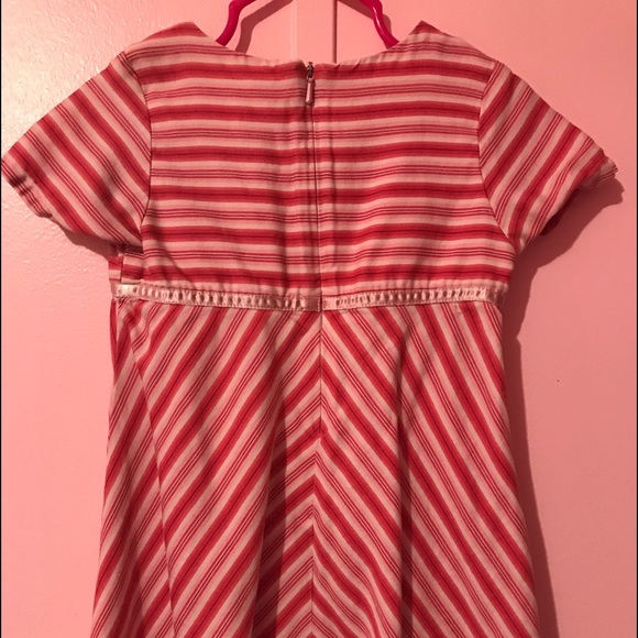 👗EUC👗Beautiful Red & Pink Stripe Dress❤️ - Picture 3 of 4